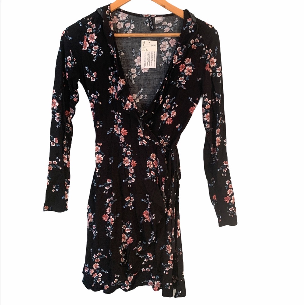 Floral wrap dress